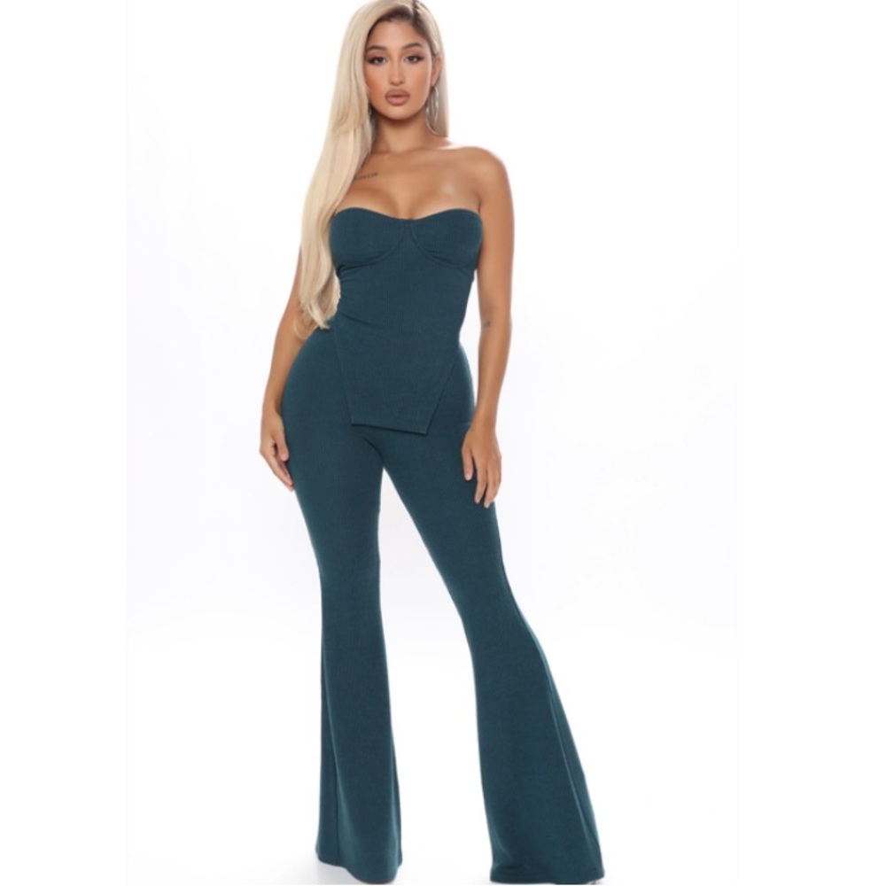 Teal Pants Set - Picture 1 of 4
